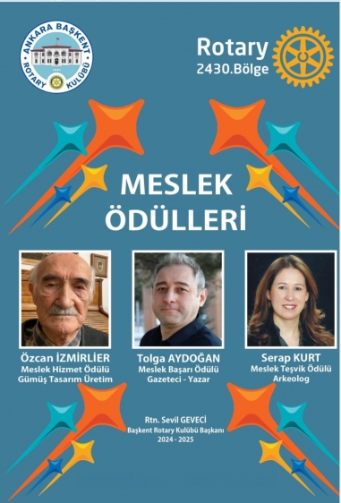 BAŞKENT ROTARY KLP MESLEK HİZMETLERİ ÖDÜLLERİ VERİLDİ 