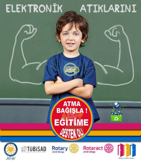 Atma Bağışla projesi kapsamında eski elektronik eşyalar değerlendiriliyor