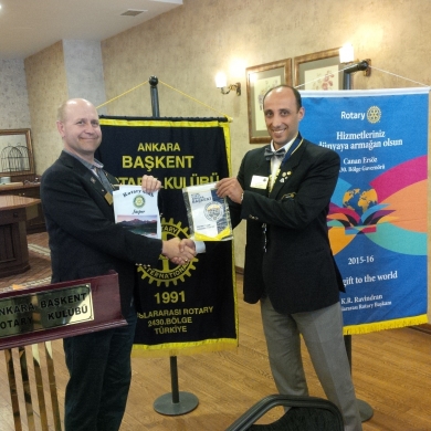 Kanada D-5370 Bölgeden gelen Rotary Dostluk grubunu haftalık toplantımızda ağırladık.13 Ekim 2015